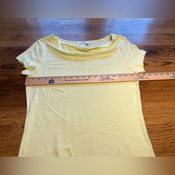 Magaschoni Lime Green Short Sleeve Top Size Large - Picture 4 of 5